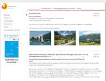 Tablet Screenshot of kinaesthetics.at